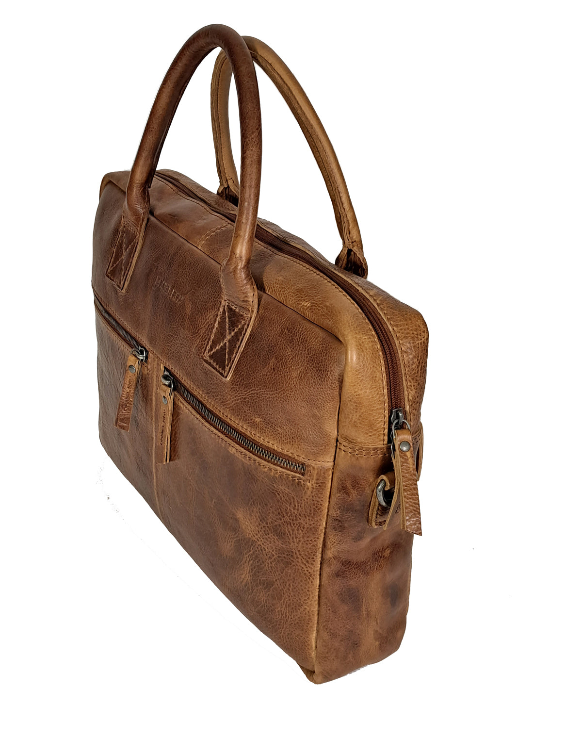 Werktas cognac leder A4 Laptop tas