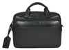 Businesstas zwart in mooie kwaliteit leer (dubbelvaks)