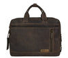 Vintage Brown Businesstas Leer Sparwell
