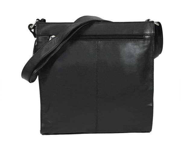 Zwarte Leren schoudertas Bear Design - Koffers en tassen Emco