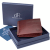 Heren billfold leer cognac (luxe)