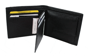 Zwarte Portemonnee (ruim) - Koffers en tassen Emco