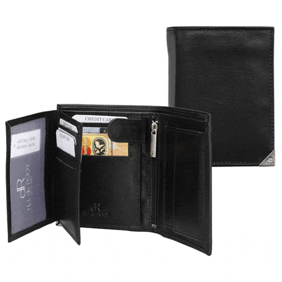 Portemonnee hoog model zwart - Koffers en tassen Emco
