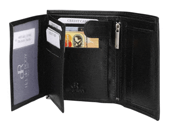 Portemonnee hoog model zwart - Koffers en tassen Emco