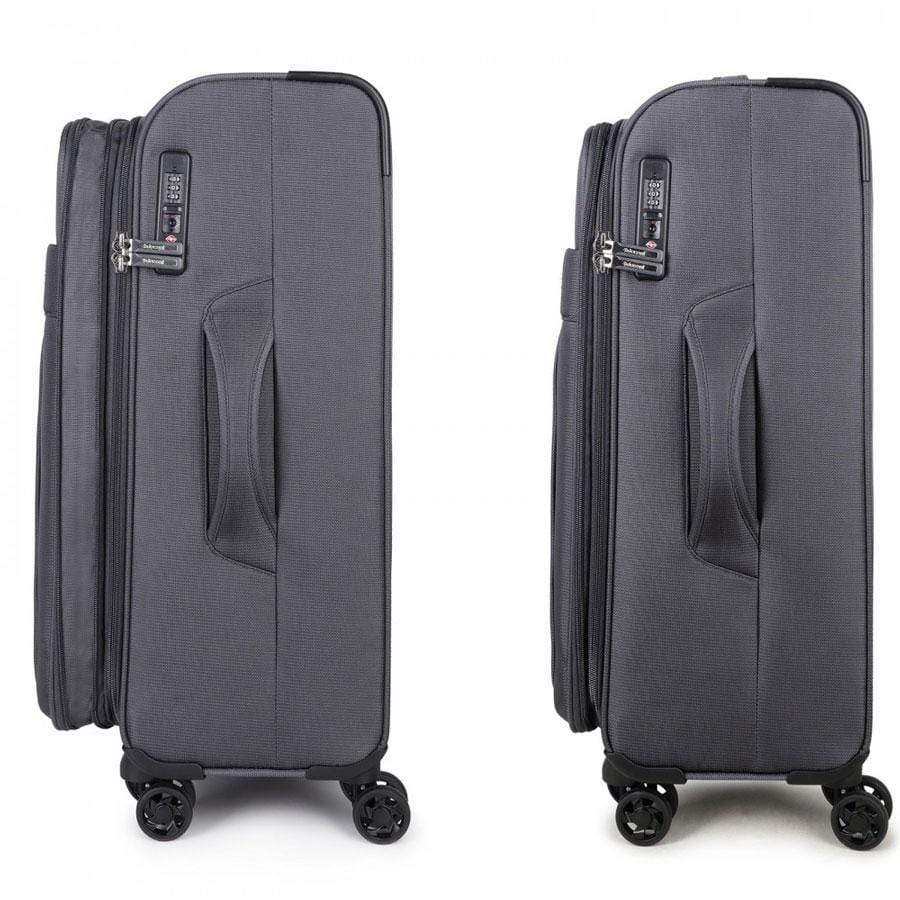 Koffer tussenmaat soft 4 wielen 2.5kg - Koffers en tassen Emco