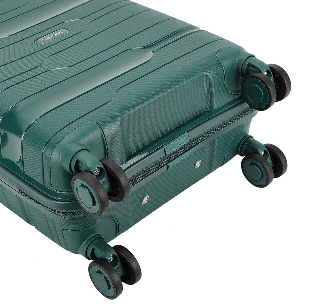 Handbagage trolley 55x40x20 cm donker groen