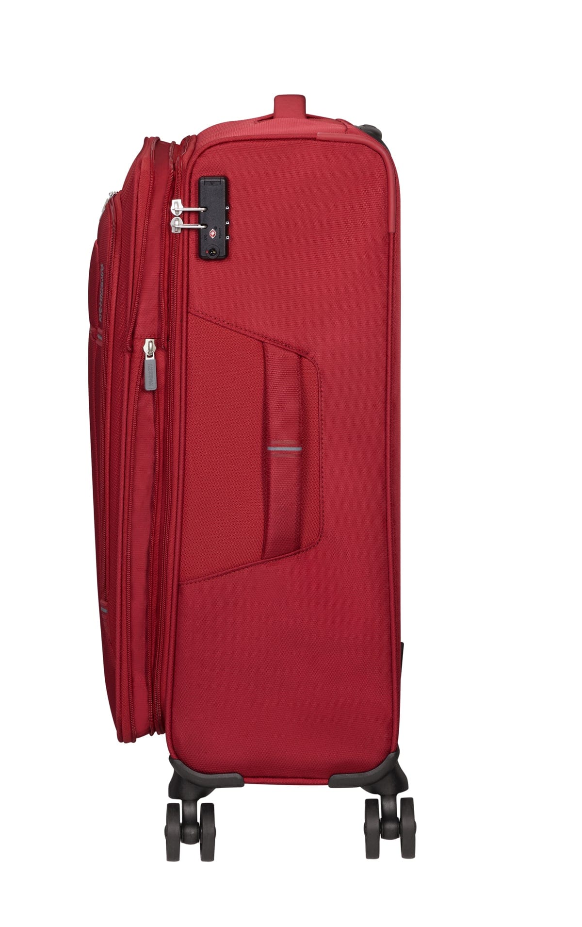 Rode koffer 4 wielen soft tussenmaat 67 cm