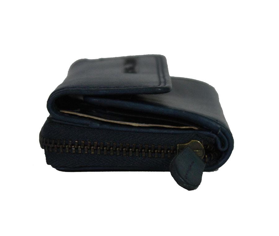 Mini Portemonnee Leer  Blauw - Koffers en tassen Emco