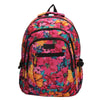 Schooltas bloemenprint fuchsia