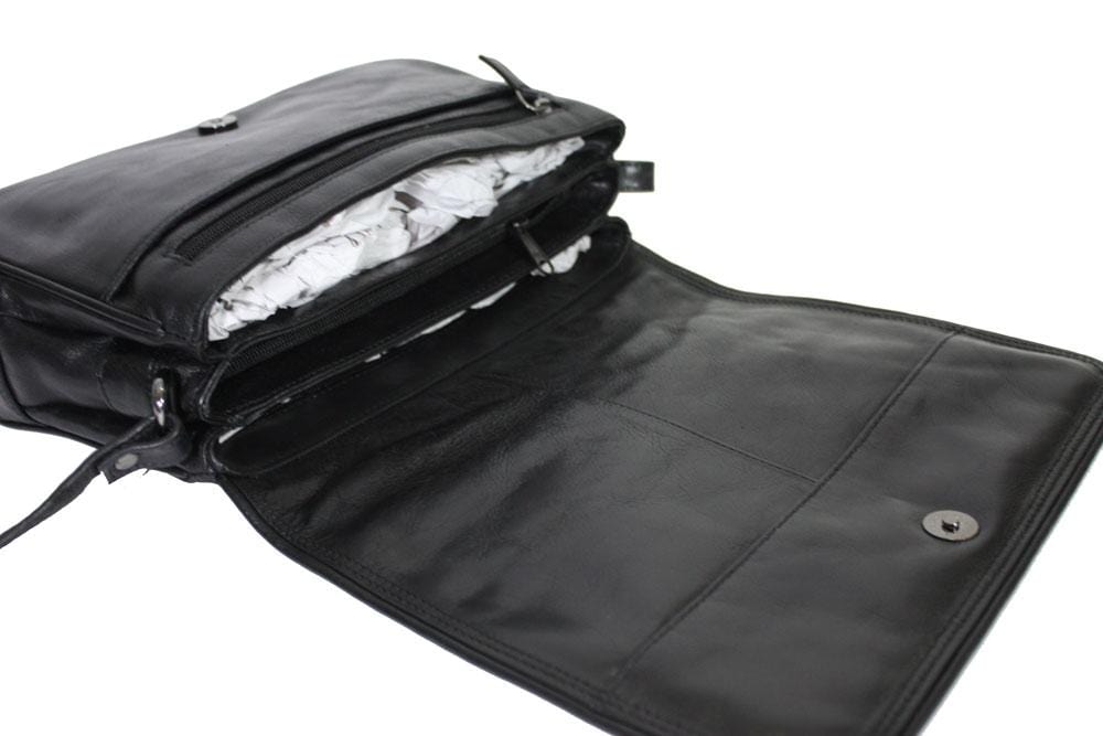 Stewardess tas Leer (3 vaks) kwaliteit - Koffers en tassen Emco