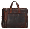 Laptop tas compact bruin leer business casual
