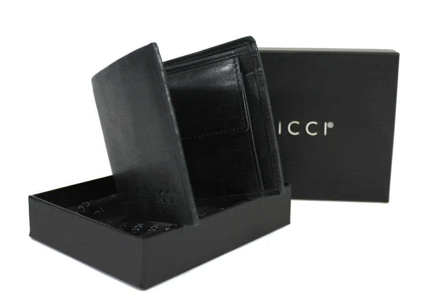 Heren portemonnee billfold ICCI off Black - Koffers en tassen Emco