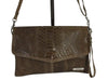 Clutch dark taupe envelop LIMUJO M